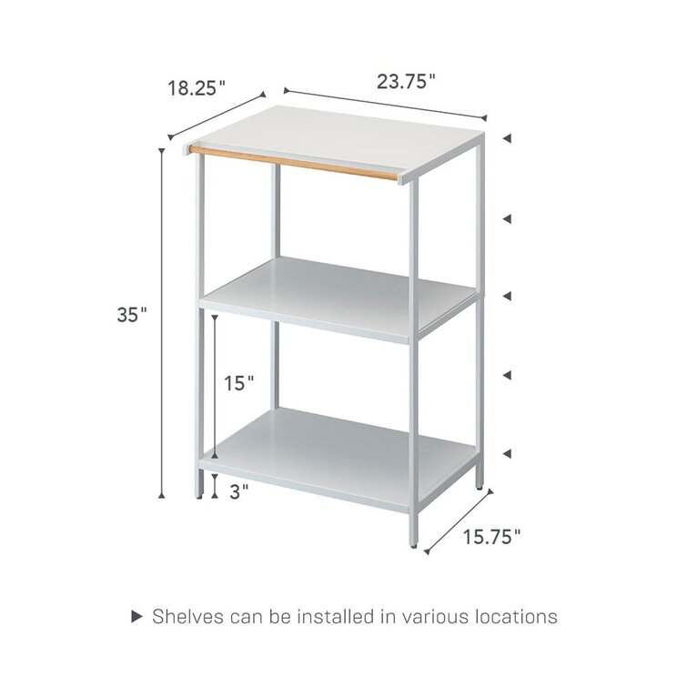 Yamazaki USA Yamazaki Home 3 Tiered Storage Rack Kitchen Shelf